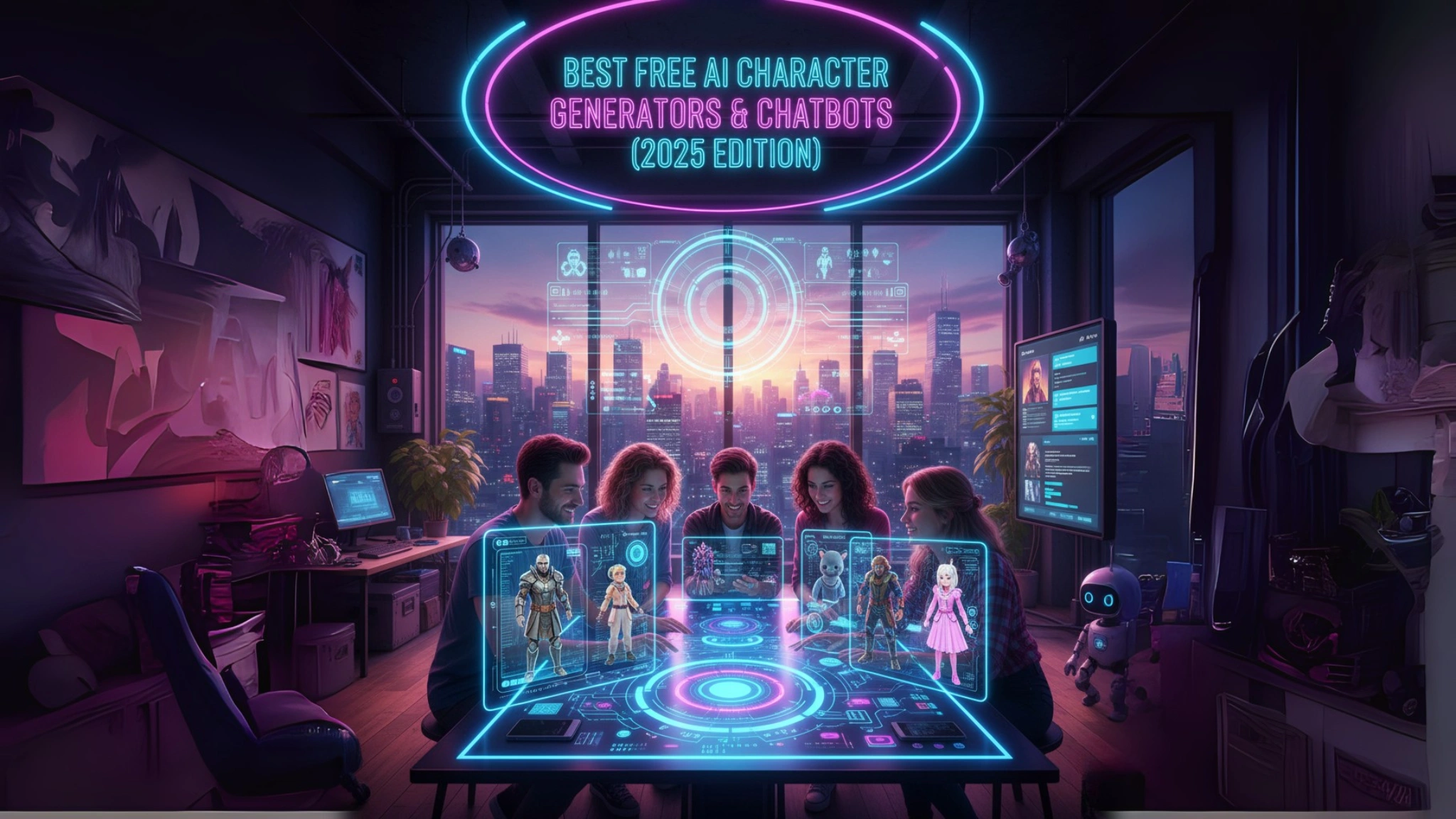 best free ai character generators and chatbots 2025